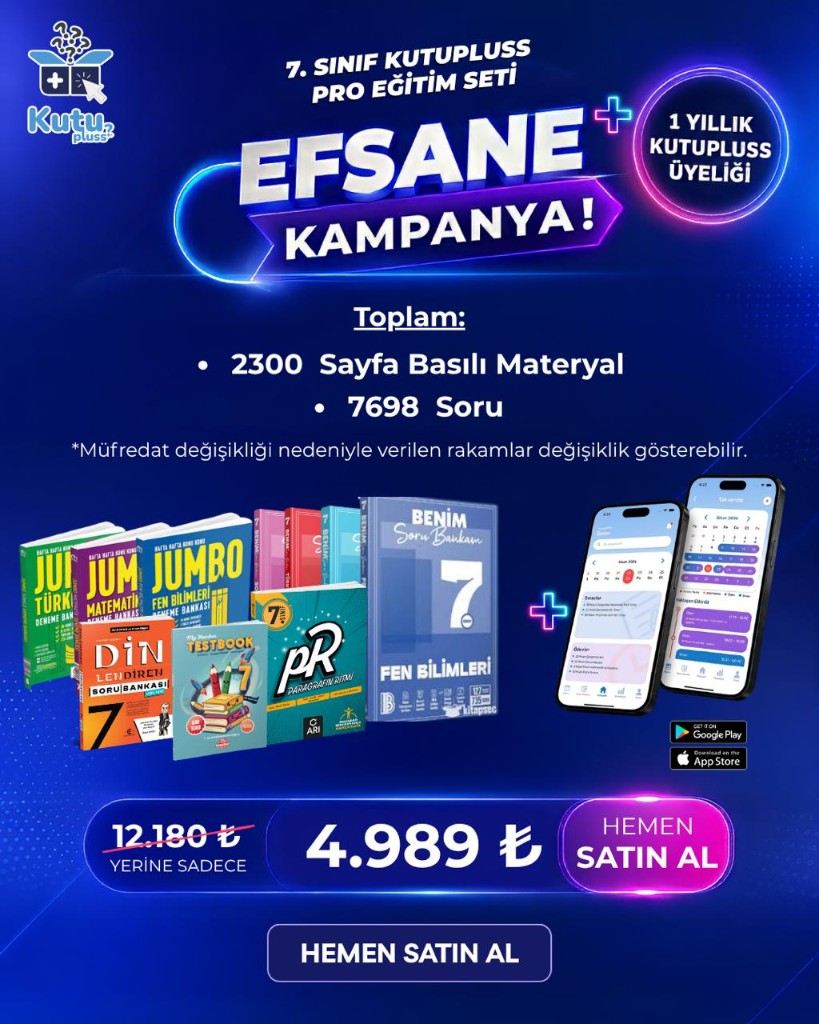 7. Sınıf Kutupluss Pro Eğitim Seti
