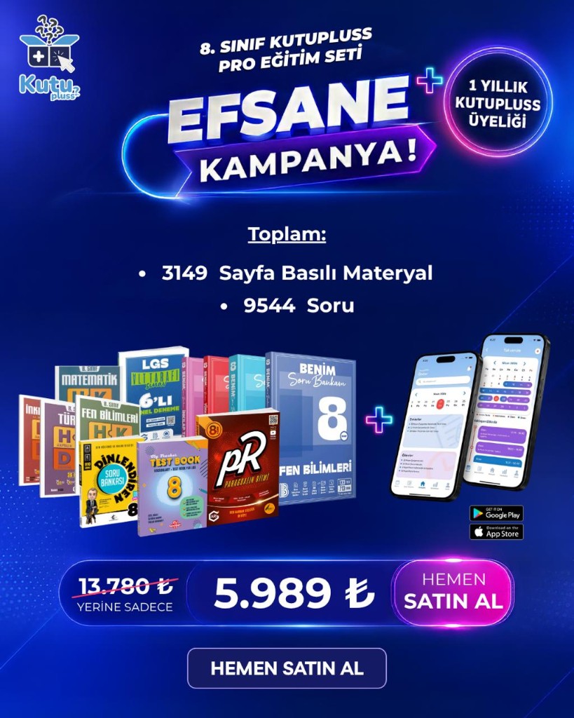 8. Sınıf Kutupluss Pro Eğitim Seti